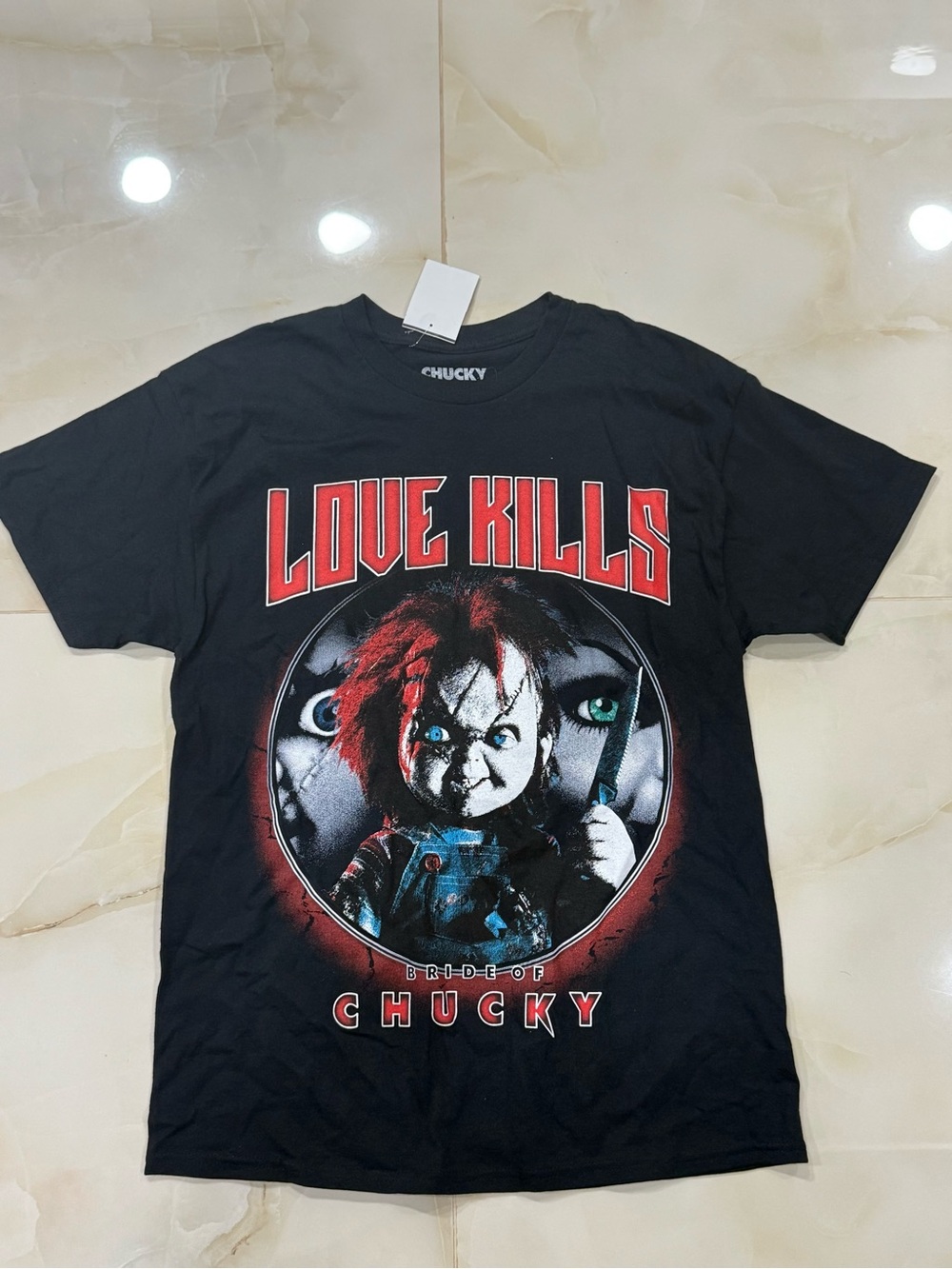 Chucky 'Love Kills' Graphic Tee - Black